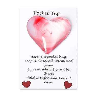 Imagem de Presente de pedra de coração de abraço de bolso para esposa namorada presente de aniversário para mãe avó tia presentes de dia das mães para mulheres abraço de bolso para filha, neta, irmã, presente