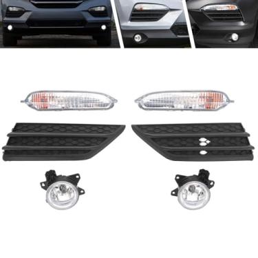 Imagem de MOFANS Conjunto de lâmpada de seta de luz de neblina frontal adequado para Honda Pilot 2016 2017 2018 capa de moldura de farol de neblina com lâmpadas