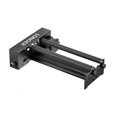 Imagem de Longer Rolo rotativo a laser para gravação cilíndrica, rotação automática de eixo Y de 360°, diâmetro ajustável de 6 a 200 mm, vinho, vidro, copo, gravador de anel, compatível com a maioria das