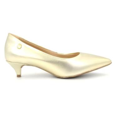 Imagem de Sapato Via Uno 139022 Scarpin Social Salto Baixo Bico Fino Feminino, 3