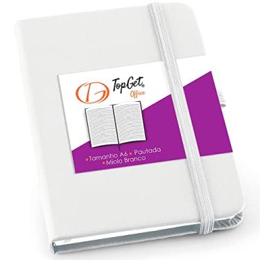 Imagem de Caderneta de Anotações 9x14cm 80 Folhas Pautadas TopGet (Branco)