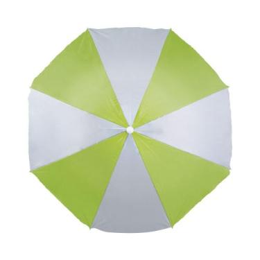 Imagem de Guarda-Sol 1,80m Verde e Prata - MOR, Verde e Branco