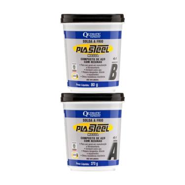 Imagem de Solda A Frio Plasteel Massa 4:1 450g Quimatic Pq1