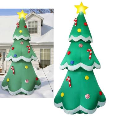 Imagem de Arvore Natal Inflavel Natalina Decoraçao Casa Loja Comercio Shopping Vitrine Predio Hall Entrada Fim De Ano Evento