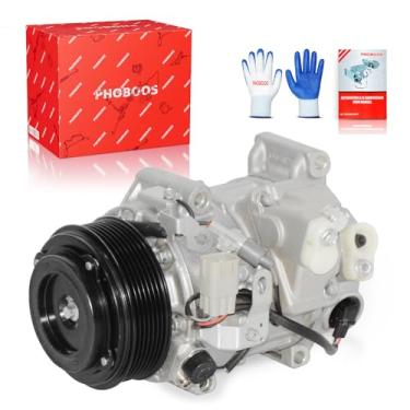 Imagem de PHOBOOS Compressor A/C com embreagem compatível com Toyota Highlander 2008-2010 V6 3.5L Sport Utility, resfriamento rápido, baixo ruído, fácil instalação, ref. CO-11294C, 158323