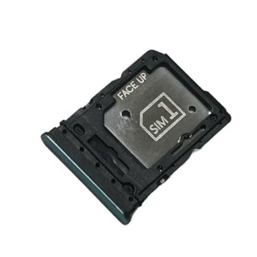 Imagem de zhxchzhi Suporte de bandeja de cartão SIM duplo OEM + pino compatível com Motorola Edge 60/Edge 60s/Edge 60 Fusion 5G peças verde