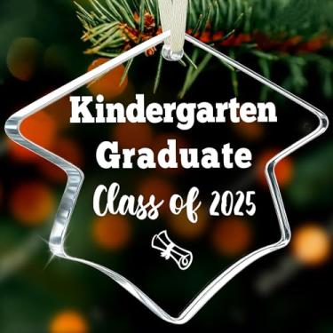 Imagem de Enfeite de formatura de jardim de infância Classe de 2025 – Presente de lembrança de pós-graduação pré-escolar para crianças, meninos, meninas, decoração de festa de Natal, ideia exclusiva de