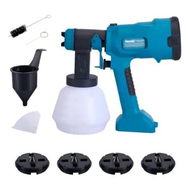 Imagem de Hanabi Pistola de Pintura Eletrica 110V Profissional 960W 1000ml com Bico 3 Regulações de Spray e Empunhadura Emborrachada