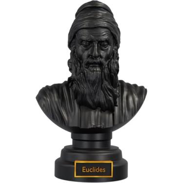 Imagem de Estátua Busto Euclides de Alexandria - Matemático Grego (Cor Aurum Noctis)