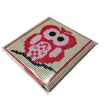 Imagem de Kit para iniciantes em bordado em tela, incluindo fios, agulhas e manual de tapeçaria com meia agulha(024)