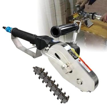 Imagem de HYUIO Máquina de decapagem de papel industrial, caixa de papelão, cortador de lixo, ferramenta de corte de papelão ondulado com corrente de liga de aço (dentes)