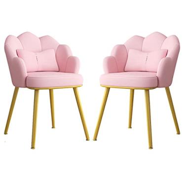 Imagem de Cadeiras de jantar Chai cadeiras de sala de jantar cadeiras de couro cozinha jantar conjunto de 2, quarto moderno quarto casamento sala varanda sofá cadeira penteadeira mesa de maquiagem cadeira com