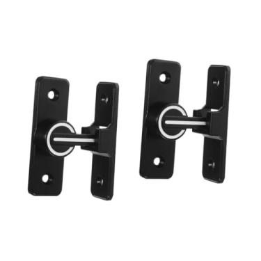 Imagem de HHHJQFAAT 2 peças de trava deslizante de celeiro dentro de maçanetas de porta com impressão digital maçaneta interna maçaneta de porta de apartamento fechadura de porta de celeiro fechadura deslizante