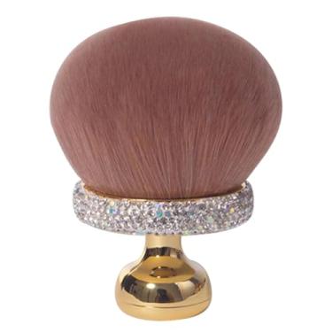 Imagem de Aplicador de pincel de maquiagem de | Pincel de blush em pó solto para mulheres, meninas, aplicador de corretivo de maquiagem compacto para viagem, esposa e filha, uso diário