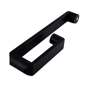 Imagem de Puxador de porta de vidro peças de reposição para maçaneta de porta de chuveiro conjuntos de maçanetas de porta de banheiro preto fosco (tamanho: 275 mm + 475 mm)