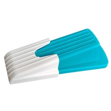 Imagem de Batente de porta | Sem perfuração - Bloqueador de batente adesivo resistente a colisões para hotel, quarto, dormitório, casa, apartamento, banheiro