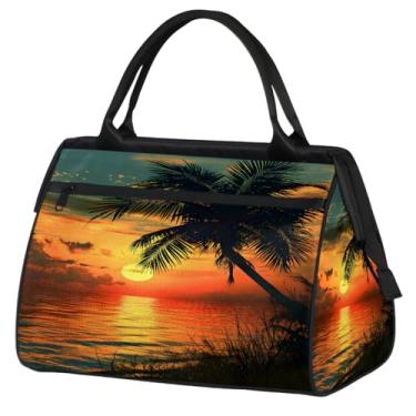 Imagem de Bolsa pequena para o fim de semana para mulheres, homens, animal, libélula, verde, galáxia, dobrável, bolsa de ginástica, bolsa de ginástica, Cor: 30, 15.2*8.3*11.6 inch, Moderno