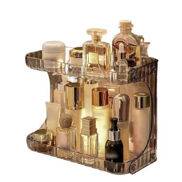 Imagem de Prateleira Organizador Diamante Acrílico Porta Maquiagem Suporte Multiuso De Mesa