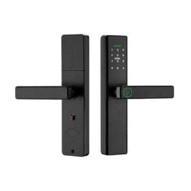 Imagem de Fechadura de porta com impressão digital com trava eletrônica de senha de tela sensível ao toque (sem controle de aplicativo)
