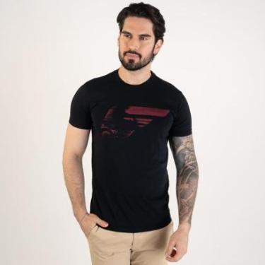 Imagem de Camiseta Ellus Cotton Fine Xtreme Preta-Masculino