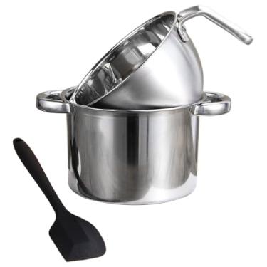 Imagem de Derretedor De Chocolate,Conjunto De Fondue Para Cozinhar | Panela Para Derreter Queijo,Para Chocolate Doces Manteiga Culinária Casa Cozinha E Restaurante