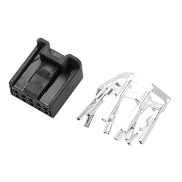 Imagem de VekAuto Kit de plugue de conector de cabo de alimentação de navegação de 10 pinos compatível com Toyota para Lexus, conector terminal de fio fêmea de plástico preto série 2 mm à prova d'água