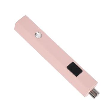 Imagem de ZJchao Portátil Handheld Lâmpada do Prego Display Led Temporizador Recarregável de Couro do Plutônio Secador Luz Com ímã para Casa Viagem Manicure (Rósea)