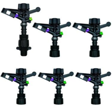 Imagem de 5 Aspersor IM22 Irrigação Horta Pasto Rosca 1 ou 3/4 + 1/2 - Implebras