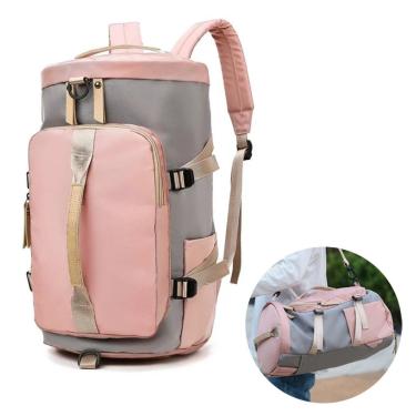 Imagem de Mochila Esportiva Bolsa Academia Fitness Mala Viagem Multiuso Porta Tênis Garrafa-Feminino