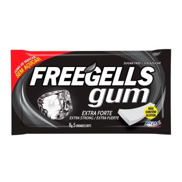 Imagem de Chiclete Freegells Gum Extra Forte 5 Unidades
