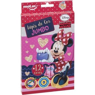 Imagem de Lápis de COR Jumbo Minnie 12 Cores Blister - Molin