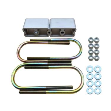 Imagem de Forlevlaep Kit de carroceria de suspensão de bloco de rebaixamento de 7,6 cm de alumínio para Nissan 720/1983 1984 1985-1997 completo com parafusos em U de 1,27 cm de diâmetro, arruelas e porcas