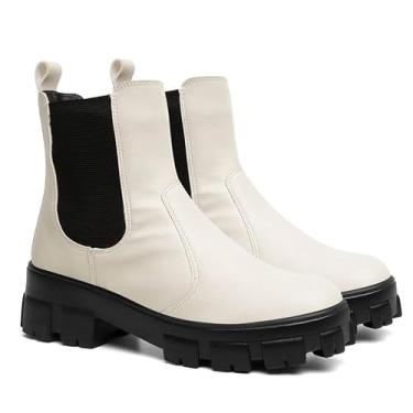 Imagem de Coturno Feminino Cano Médio com Fecho Lateral Conforto e Resistência para Uso Frequente