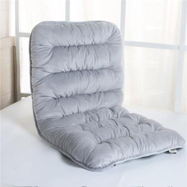 Imagem de Almofada macia para cadeira de encosto alto, antiderrapante, almofada de assento de uma peça, almofadas de cadeira de balanço espessas de pelúcia com laços, almofadas de substituição para assento