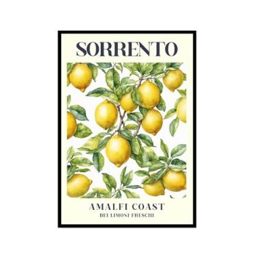 Imagem de Sorrento Lemon Amalfi Coastbei Limoni Freschi Pintura em tela arte de parede impressões de frutas cozinha moderna pôsteres fotos sala de jantar casa bar café decoração (SKU2,16x24") (40x60 cm