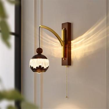 Imagem de Contemporânea Lâmpada de parede LED Americana Criativa Sala de Estar Quarto Estudo Villa Corredor Escadas Decoração Casa Luz (Estilo 11)