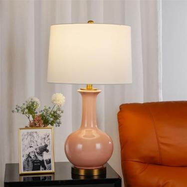 Imagem de Luxo Contemporâneo Lâmpada De Mesa De Cerâmica LED Criatividade Americana Sala De Estar Quarto Estudo Villa Hotel Cama Mesa Luz (Estilo 295A)