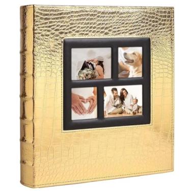 Imagem de Álbum De Fotografias Gigante Luxo Para 600 Fotos 10x15cm, Álbum De Fotos De Grande Capacidade (Dourado)