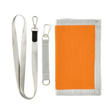 Imagem de GAIGEO Carteira feminina de nylon com glitter lavanda para crianças, meninos, meninas, porta-chaves e bolsos, Laranja (Sun Orange), one size