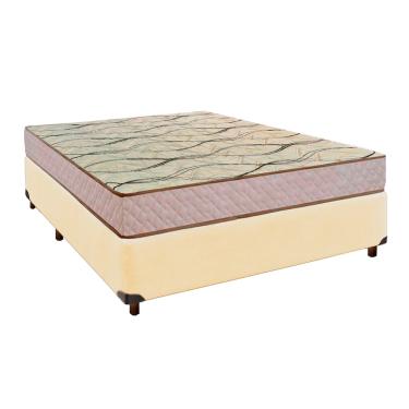 Imagem de Cama Box Bege Casal + Colchão D33 Maxsono Paropas