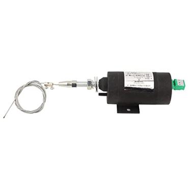 Imagem de Válvula solenóide de desligamento XHQPTG Solenóide de parada do motor Revestimento plástico retardador de chama de alta resistência para motores a gasolina DC12V DC24V 45mm Curso (CC24V)