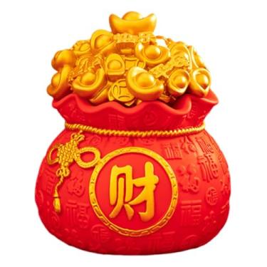 Imagem de Baoblaze Estátua Sacola da Sorte, Estatueta Decorativa, Porquinho Cofrinho Colecionável, Objeto de Decoração para Mesa, Armário de Entrada, Prateleira ou, Cai Pequeno