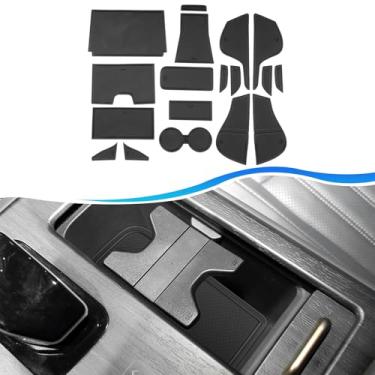 Imagem de SXCY Para suporte de copo Nissan Ariya 2023 2024 inserções forro 2023 2024 Ariya tapetes de porta para acessórios Nissan Ariya 2024 forro de console central 2024 Ariya tapetes impermeáveis interiores