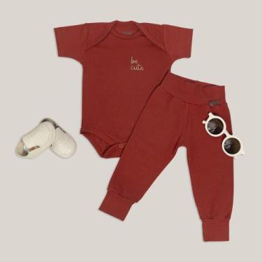 Imagem de Conjunto Body Basic Manga Curta e Mijão - 2 Peças Cheirinho de Neném, 