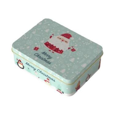 Imagem de Caixa De Presente Retangular De Natal Em Lata De Papelão Vazia Para Ar