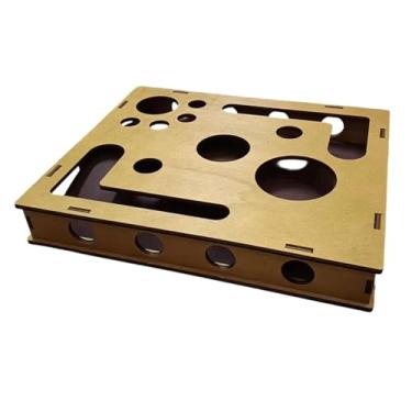 Imagem de Ｂｅｓｇａ Caixa de lixa de unha para gatos, labirinto quebra-cabeça, brinquedo para gatos, arranhador, brinquedo para animais de estimação, gatinhos brincando