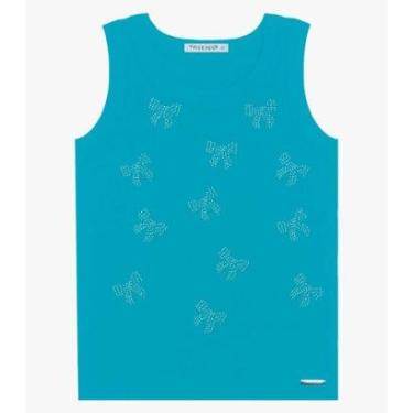 Imagem de Regata Básica Infantil Feminina Trick Nick Azul-Feminino