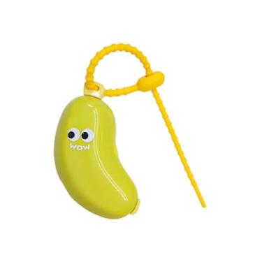 Imagem de Capa protetora de cabeça de escova de dentes banana com compartimento de pasta de dente escova de dentes braçadeira de poeira caixa de armazenamento portátil estilo viagem (verde)