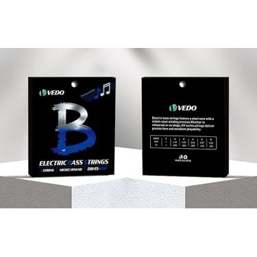 Imagem de VEDO CORDAS PARA BAIXO ELÉTRICO-4 CORDAS-ENROLAMENTO DE NÍQUEL-DB45-130 Adequado para baixo elétrico (1 conjunto 45-130).045(1.14 G). 065(1.65 D). 085(2.16 A). 105(2.67 E). 125(3.18 B).