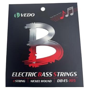 Imagem de VEDO CORDAS PARA BAIXO ELÉTRICO-4 CORDAS-ENROLAMENTO DE NÍQUEL-DB45-105 Adequado para baixo elétrico (1 conjunto 45-105)